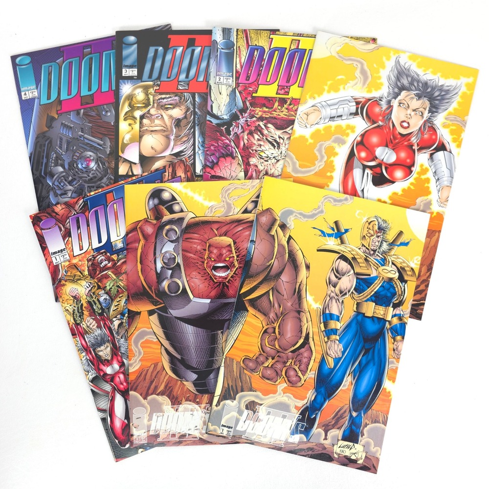 Dooms IV 1-4 + Variant Covers Lot Of 7 1993 Rob Liefeld Mark Pacella Vintage Set